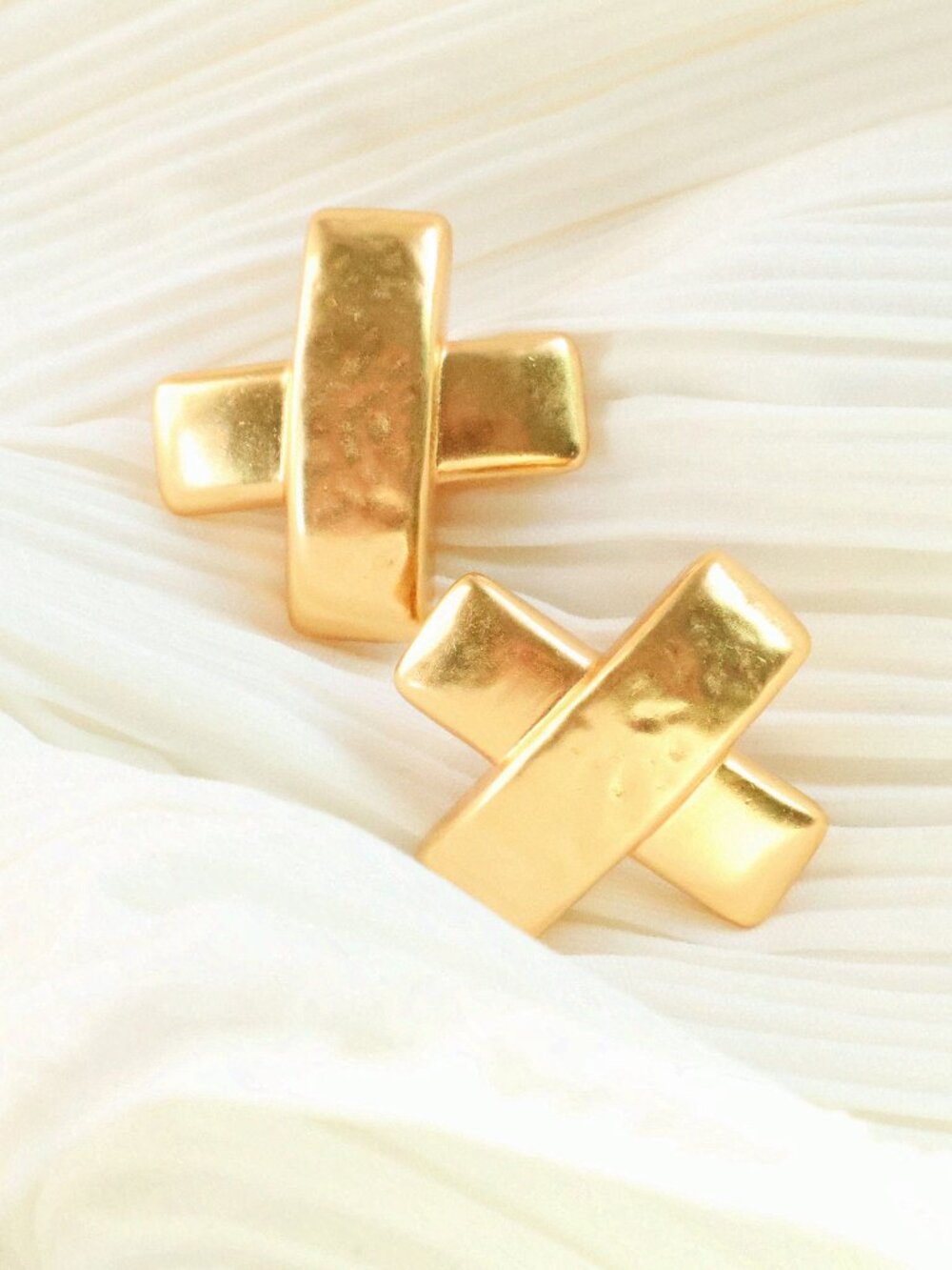 Catalina X Gold Earrings by Julie Vos